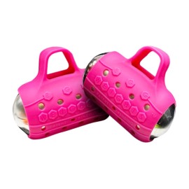 Cardio Max Ultra-Dense Stainless Steel Hand Weights with Anti-Slip Silicone Finger Loop Set of 2 for Workout, Fitness, Training for Men and Women - 3.0 lbs (Pink) + Free E-Book Workout Guide