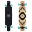 Playshion 42 Inch Pintail Longboard Skateboard Complete | Long Board Cruiser for Beginners | Longboards for Carving, Cruising and Commuting, Black