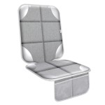 Meolsaek Car Seat Protector for Child, 600d Fabric Waterproof Car Seat Cover with Non-Slip Backing, Under Baby Car Seat from Permanent Pressure Marks