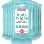 Body Wipes XL Shower Wipes Body Wipe for Adults Bathing, Traveling, Camping, Gym, Car, Elderly, Bedridden - Bath Wipe - Disposable Washcloths for Adults No Rinse