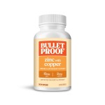 Bulletproof Zinc with Copper Capsules, 120 Count, Minerals and Antioxidant Supplement for Immunity and Mood