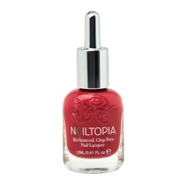 Nailtopia Bio-Sourced, Chip Free Nail Lacquer - All Natural, Strengthening Biotin and Superfood-Infused Polish - Chip Resistant Formula - Quick-Dry, Long Lasting Wear - Nailed It - 0.41 oz