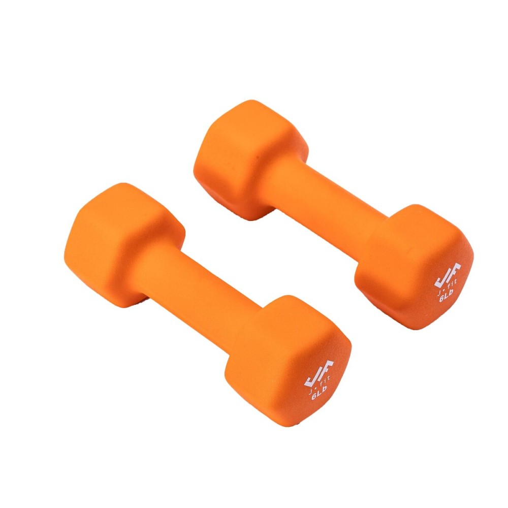 JFIT Neoprene Dumbbell (Set of 2), 6 LBS