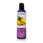 Lick Pineapple Flavored Massage Oil with Vitamin E, Coconut, Sweet Almond Oil for Lovemaking, Date Night, Nuru Yoni Massage Therapy, Safe & Edible