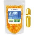 XPRS Nutra Size 4 Empty Capsules - 1000 Count Small Empty Gelatin Capsules - Pills DIY Capsule Filling - Fillable Pure Bovine Pill Gel Caps for Do-It-Yourself Supplements (Gold)