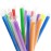 RENYIH 100 Pcs Multi Colors Jumbo Smoothie Boba Straws,Plastic Milkshake Disposable Wide-mouthed Large Individually Wrapped Straws(0.43 Wide X 9.45 Long)