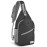 ZOMAKE Sling Bag,Small Crossbody Sling Backpack,Water Resistant Shoulder Daypack for Travel,Anti Thief Chest Bag for Hiking(Black(New))