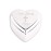 Cherished Moments Personalized Heart Jewelry Keepsake Box with Custom Engraved Cross and Name for Baby Baptism Gift for Girls, Silver Toned