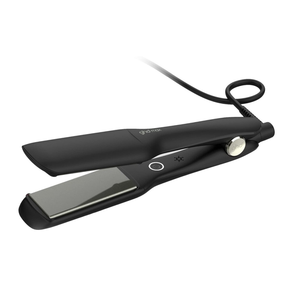 ghd Max Styler - 2 Professional Flat Iron Hair Straightener with Dual-Zone Technology, Wide Ceramic Plates for Long, Thick, or Curly Hair - 365F Safe Heat and Auto Sleep Mode - Black