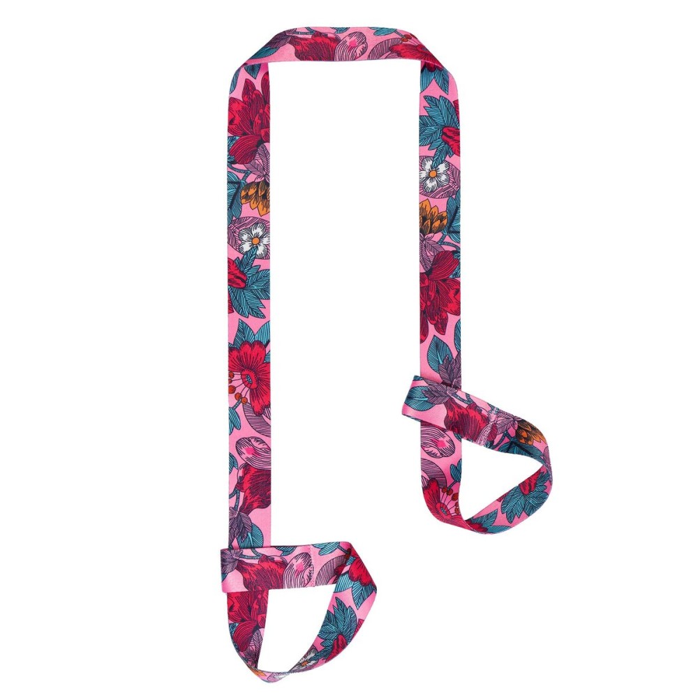 ZOOEASS Yoga Mat Strap, Adjustable Durable Yoga Mat Carrier & Stretching Strap, 5.9feet, Multiple Color Choices (Flower,5.9feet)