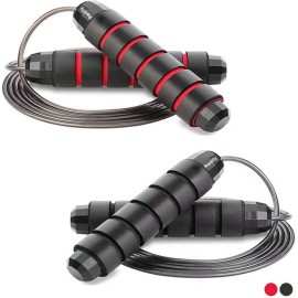 Redify Jump Rope,Jump Ropes for Fitness for Women Men and Kids,Speed Jumping Rope for Workout with Ball Bearings,Adjustable Skipping Rope for Exercise&Slim Body at Home School Gym (Red,Black)
