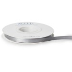 Ribbli Double Faced Silver Satin Ribbon,1/4 x Continuous 25 Yards,Use for Bows Bouquet,Gift Wrapping,Floral Arrangement