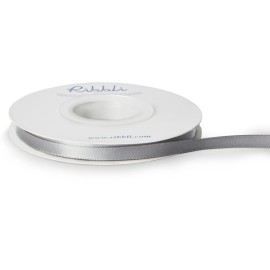 Ribbli Double Faced Silver Satin Ribbon,1/4 x Continuous 25 Yards,Use for Bows Bouquet,Gift Wrapping,Floral Arrangement