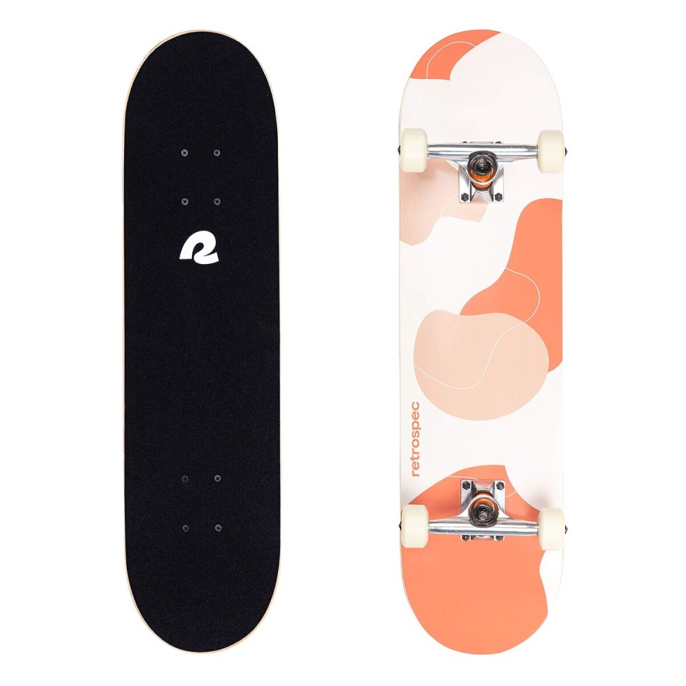 Retrospec Alameda Skateboard Complete | Canadian Maple Wood Deck w/ 5.5 Inch Aluminum Alloy Trucks for Commuting, Cruising, Carving & Downhill Riding