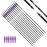 TIGER ARCHERY 30Inch Carbon Arrow Practice Hunting Arrows with Removable Tips for Compound & Recurve Bow(Pack of 12) (Purple White)