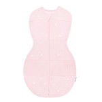 Happiest Baby Sleepea 5-Second Swaddle - 100% Organic Cotton Baby Swaddle Blanket - Doctor Designed Promotes Healthy Hip Development (Rose Stars, Medium)