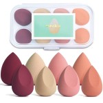 COSTICA Makeup Sponge Set Blender, Beauty Sponge Makeup Blender Flawless for Liquid - Multi Colored 8 pcs Exquisite Packeged