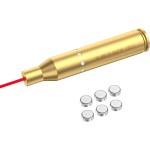 Tipfun 30-06/25-06/270 Cal Rem Gauge Bore Sight Red Dot Boresighter Laser Sight with 2 Sets of Batteries