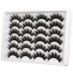ALICE Eyelashes Fluffy Volume Eye Lashes Pack 20MM Long Fake Eyelashes Soft Faux Mink12 Pairs