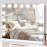 NUSVAN Vanity Mirror with Lights Lighted Makeup Mirror with 15 Dimmable LED Bulbs,3 Color Lighting Modes,USB Charging Port Touch Control,Sturdy Metal Frame Design 24x18 Inch,White