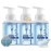 Foaming Hand Soap - Pack of 3 - Moisturizing Hand Soap with Aloe Vera & Essential Oils-Alcohol-Free Hand Wash in Ocean Bliss Fragrance-Scented Hand Wash for Kitchen or Bathroom-Free Swarovski Bracelet