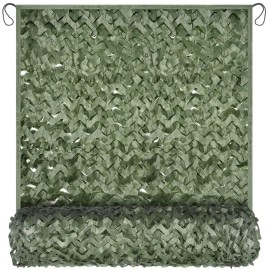 Yeacool Camo Netting Mesh Camouflage Netting Hunting Blind Net for Military Theme Party Decorations Backdrop Sunshade Car Cover Camping Shooting (Dark Green, 10ftx13ft, 3m*4m)