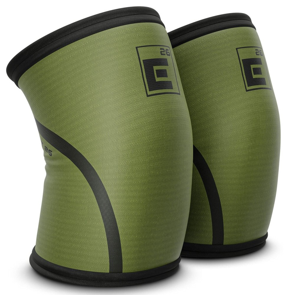 Element 26 Knee Sleeves for Weightlifting (Sold as a Pair) - 6mm Premium Neoprene for Compression, Mobility, and Warmth - Compression Sleeve for Functional Fitness, Squats, Deadlifts (Medium, OD Green)