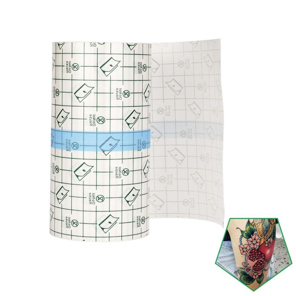 Tattoo Aftercare Bandage Roll 4x 10 Yard - Waterproof Transparent Film For Tattoo Initial Healing And Skin Repair Adhesive Tattoo Supply Wrap