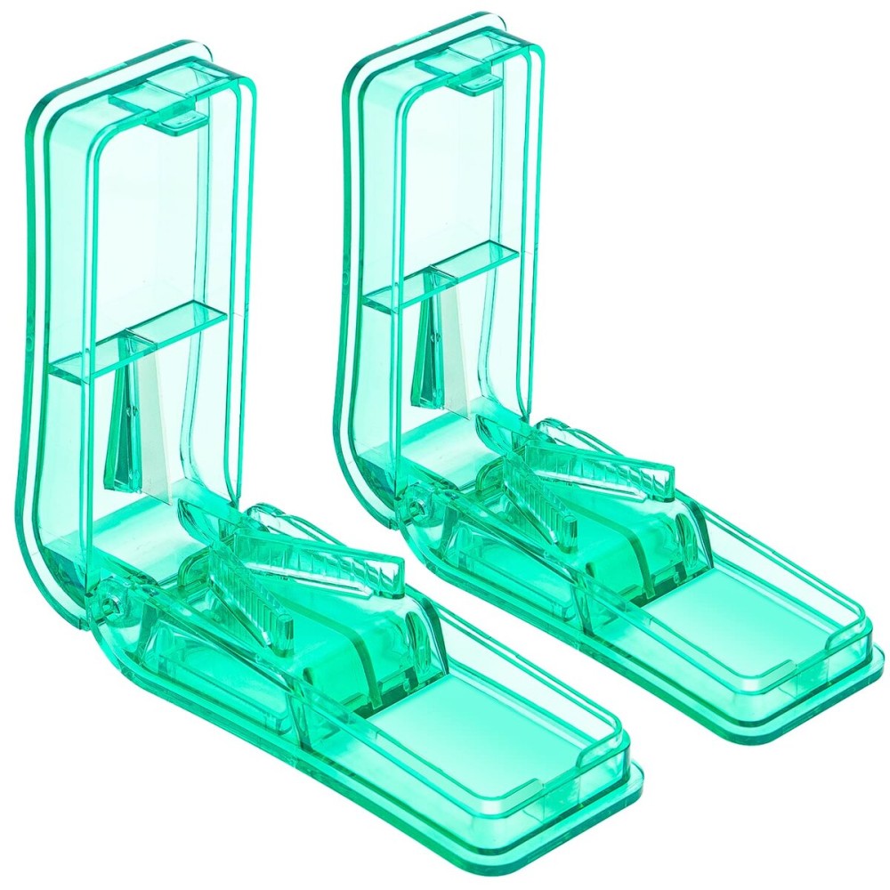 AVIDACE 2PCS Pill Cutter, Professional Pill Splitter for Cutting Small Pills or Large Pills in Half