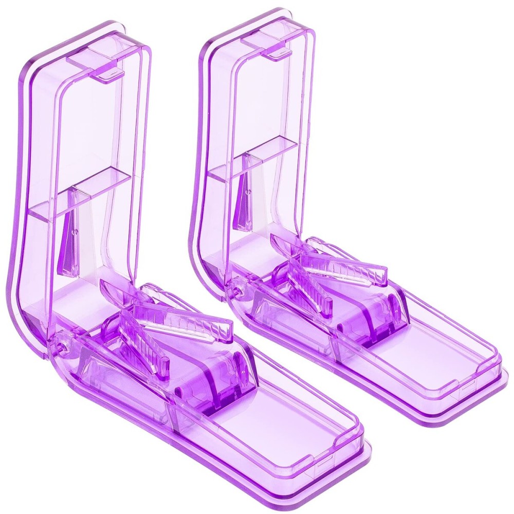 AVIDACE 2PCS Pill Cutter, Professional Pill Splitter for Cutting Small Pills or Large Pills in Half