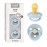 Bibs Pacifiers | Natural Rubber Baby Pacifier | Set of 2 BPA-Free Soothers | Made in Denmark | Baby Blue | Size 0-6 Months