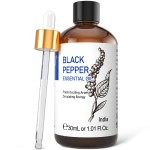 HIQILI 1 Fl Oz Black Pepper Essential Oil, 100% Pure Natural for Aromatherapy, Diffuser - 30 ML