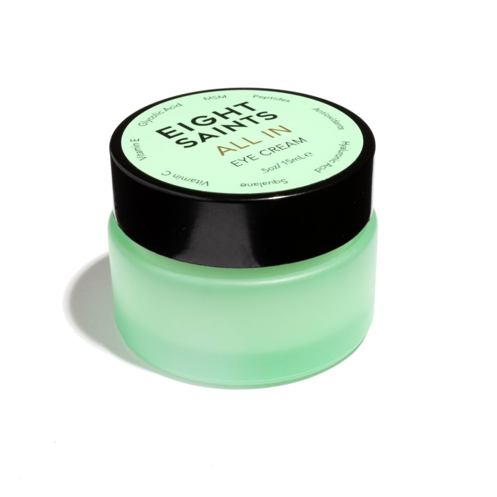 Eight Saints Skin Care All In Eye Cream, Natural and Organic Anti Aging Under Eye Cream to Reduce Puffiness, Wrinkles, and Under Eye Bags, Dark Circles Under Eye Treatment, 0.5 Ounces