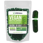 XPRS Nutra Size 3 Empty Capsules - 100 Count Empty Vegan - Vegetarian Empty Pill Capsules - DIY Vegetable Capsule Filling - Veggie Pill Caps (Forest Green)
