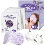 ProCIV 16 Packs Steam Eye Masks for Dry Eyes Self Heated Eye Mask Disposable Sleep Mask Soothing Headache Relief Dry,Hot Warm Compress for Stress Relief Relief Eye Fatigue, Spa Gifts