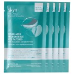 skyn ICELAND Dissolving Microneedle Under Eye Patches with 39% Hyaluronic Acid and Peptides, No Slip Overnight Eye Mask for Fine Lines, Wrinkles and Firming, Vegan, All Skin Types, 5 Pairs