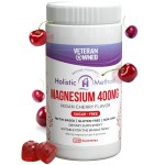 Magnesium Citrate Gummies - Sugar-Free, Vegan and Non-GMO for Better Sleep and Relaxation - No Sugar Alcohol - Magnesium Supplement for Adults, Teens and Kids - Cherry - 120 Chews