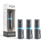 POM Pepper Spray Pocket Clip - Flip Top Safety - Maximum Strength OC Spray Self Defense - Tactical Compact & Safe Design - Quick Key Release - 25 Bursts & 10 ft Range