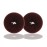 Kitjans Extra Hair Donut Bun Maker for Kids, 2PCS Ring Style Small Bun Shaper, Suitable for Short and Thin Hair, 2.5 Inch/Brown