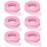 JASSINS 6 Rolls Eyelash Tape, Adhesive Fabric Eyelash Tapes, Adhesive Breathable Micropore Fabric Tape for Eyelash Extension Supply,9 m/10 Yard Each Roll (P.E-Pink)