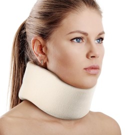 Soft Foam Neck Brace Universal Cervical Collar, Adjustable Neck Support Brace for Sleeping - Relieves Neck Pain and Spine Pressure, Neck Collar After Whiplash or Injury (3 Depth Collar, XL)