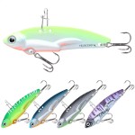 TRUSCEND Saltwater Fishing Lures Bass, 0.32oz/2.2 VIB Lures, Metal Blade Bait Jigs Walleye Trout Fishing Lures for Freshwater, Salmon Musky Pike Jigging Spoon Flutter Swimbaits, Fishing Gifts for Men