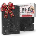 Bossman 3-Pack 4-in-1 Charcoal Soap Bar (4 oz) - Bar Soap for Men - All-Natural Beard Wash, Shampoo, Body Wash & Shaving Solution - Lavender & Patchouli Scent