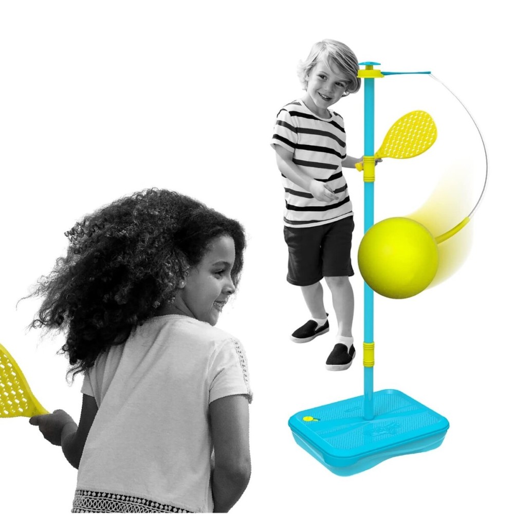 Swingball All Surface Tetherball Tennis Set - Portable Outdoor Game for Kids & Adults - Includes Paddles & Ball - Backyard, Lawn, or Park Active Play - Family Fun, Easy Setup & Storage
