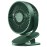 JISULIFE Clip on Baby Stroller Fan, 4000mAh Battery Operated, Portable Personal Small, Quiet & Narrow Slot Design, 4 Speeds, Max 14 Hrs, Ideal for Bed, Desk, Car Seat - Dark Green