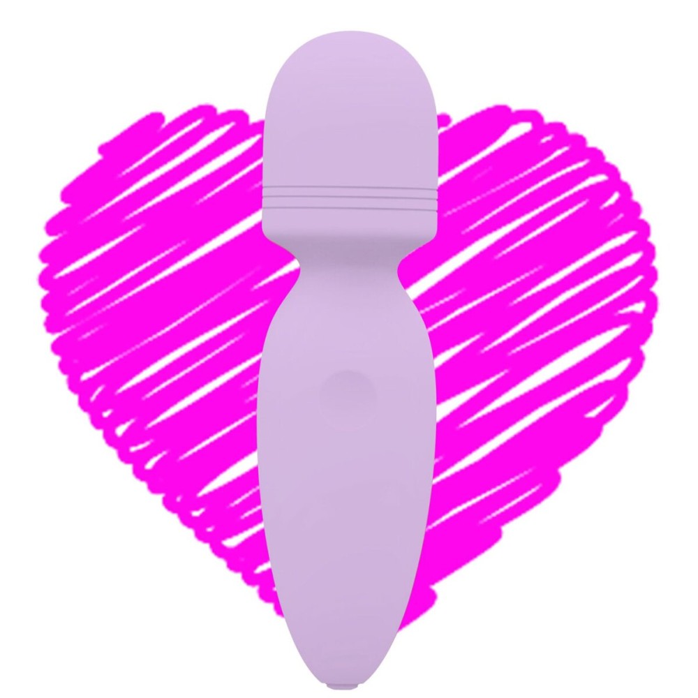 Mini Wand Massager Small Cordless Hand-held Massager Quiet Waterproof Massager Rechargeable Personal Massager for Neck Shoulder Back Body [4.35 * 1.18 inches]