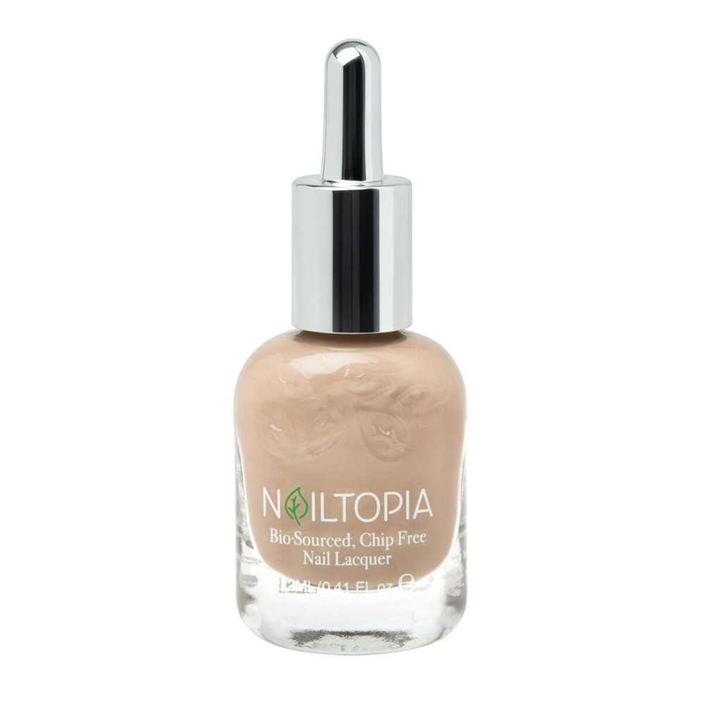 Nailtopia - Plant-Based Chip Free Nail Lacquer - Non Toxic, Bio-Sourced, Long-Lasting, Strengthening Polish - Mocho Loco (Medium Beige) - 0.41oz