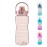 EYQ Half Gallon Water Bottles with Times to Drink, 64oz Leakproof Free Drinking Motivational Water Bottle, BPA Free for Fitness, Gym and Outdoor Sports (Pink)