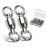 AMYSPORTS Ball Bearing Swivels Connector High Strength Stainless Steel Solid Welded Rings Barrel Swivels Saltwater Freshwater Fishing 25pcs 31lbs