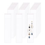 BornFeel 2 x 8 Cello Bags 100pcs Long Resealable Cellophane Bags OPP Self Adhesive Bags 1 Mil for Pretzel Bakery Cookies Candies Jewelry Crafts Candles Party (8 Sizes to Choose from)